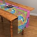 SEJ by Nisha Gupta Dining Table Runner for Center Table | Table Runner 4 Seater &amp; 6 Seater | Runner for Dining | Table Runners for Living Room | Printed Washable Runner (12x48 Inches)