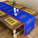 SEJ by Nisha Gupta Dining Table Runner - 6 Seater with Mats &amp; Placemats (12x78 Inches)