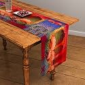SEJ by Nisha Gupta Dining Table Runner for Center Table | Table Runner 4 Seater &amp; 6 Seater | Runner for Dining | Table Runners for Living Room | Printed Washable Runner (12x48 Inches)