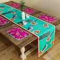 SEJ by Nisha Gupta Dining Table Runner - 6 Seater with Mats &amp; Placemats (12x78 Inches)