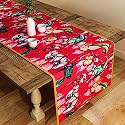 SEJ by Nisha Gupta Dining Table Runner for Center Table | Table Runner 4 Seater &amp; 6 Seater | Runner for Dining | Table Runners for Living Room | Printed Washable Runner (12x48 Inches)