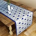 SEJ by Nisha Gupta Dining Table Runner for Center Table | Table Runner 4 Seater &amp; 6 Seater | Runner for Dining | Table Runners for Living Room | Printed Washable Runner (12x48 Inches)