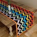 SEJ by Nisha Gupta Dining Table Runner for Center Table | Table Runner 4 Seater &amp; 6 Seater | Runner for Dining | Table Runners for Living Room | Printed Washable Runner (12x48 Inches)