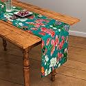 SEJ by Nisha Gupta Dining Table Runner for Center Table | Table Runner 4 Seater &amp; 6 Seater | Runner for Dining | Table Runners for Living Room | Printed Washable Runner (12x48 Inches)