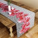 SEJ by Nisha Gupta Dining Table Runner for Center Table | Table Runner 4 Seater &amp; 6 Seater | Runner for Dining | Table Runners for Living Room | Printed Washable Runner (12x48 Inches)