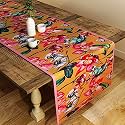 SEJ by Nisha Gupta Dining Table Runner for Center Table | Table Runner 4 Seater &amp; 6 Seater | Runner for Dining | Table Runners for Living Room | Printed Washable Runner (12x48 Inches)