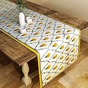 SEJ by Nisha Gupta Dining Table Runner for Center Table | Table Runner 4 Seater &amp; 6 Seater | Runner for Dining | Table Runners for Living Room | Printed Washable Runner (12x48 Inches)