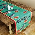 SEJ by Nisha Gupta Dining Table Runner for Center Table | Table Runner 4 Seater &amp; 6 Seater | Runner for Dining | Table Runners for Living Room | Printed Washable Runner (12x48 Inches)