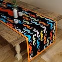 SEJ by Nisha Gupta Dining Table Runner for Center Table | Table Runner 4 Seater &amp; 6 Seater | Runner for Dining | Table Runners for Living Room | Printed Washable Runner (12x48 Inches)