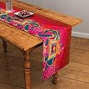 SEJ by Nisha Gupta Dining Table Runner for Center Table | Table Runner 4 Seater &amp; 6 Seater | Runner for Dining | Table Runners for Living Room | Printed Washable Runner (12x48 Inches)