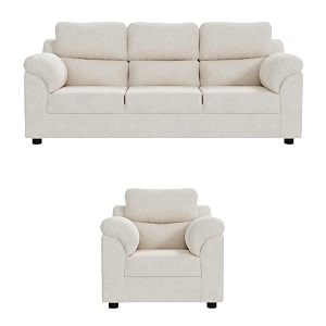 sekar lifestyle comfort fabric series sofa set for living room beige 31 seater