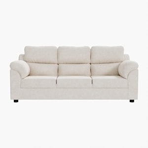 sekar lifestyle comfort fabric series sofa set for living room beige three seater