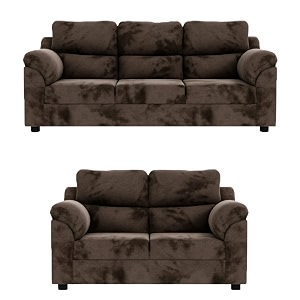 sekar lifestyle comfort fabric series sofa set for living room brown 32 seater