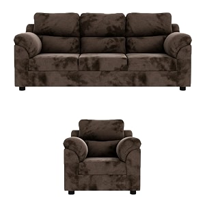 sekar lifestyle comfort fabric series sofa set for living room brown 31 seater