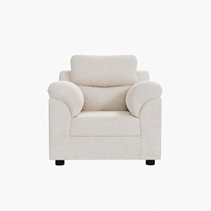 sekar lifestyle comfort fabric series sofa set for living room beige one seater