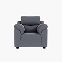Sekar Lifestyle Comfort Fabric Series Sofa Set for Living Room (Grey, One Seater)