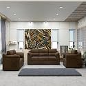 Sekar Lifestyle Comfort Fabric Series Sofa Set for Living Room (Brown, 3+2+1 Seater)