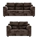 Sekar Lifestyle Comfort Fabric Series Sofa Set for Living Room (Brown, 3+2 Seater)