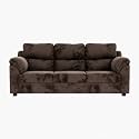 Sekar Lifestyle Comfort Fabric Series Sofa Set for Living Room (Brown, Three Seater)