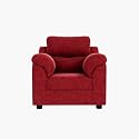 Sekar Lifestyle Comfort Fabric Series Sofa Set for Living Room (Red, One Seater)