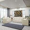 Sekar Lifestyle Comfort Fabric Series Sofa Set for Living Room (Beige, 3+2+1 Seater)