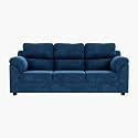 Sekar Lifestyle Comfort Fabric Series Sofa Set for Living Room (Blue, Three Seater)