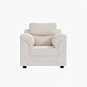 Sekar Lifestyle Comfort Fabric Series Sofa Set for Living Room (Beige, One Seater)