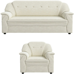 sekar lifestyle polyurethane fabric large series fabric 3  1 sofa set beige pre-assembled