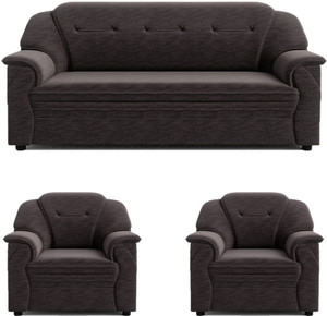 sekar lifestyle polyurethane fabric large series fabric 3  1  1 sofa set brown pre-assembled