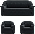 Sekar Lifestyle Polyurethane Fabric Large Series Fabric 3 + 1 + 1 Sofa Set