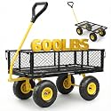 Sekey Steel Mesh Garden Cart, 600 lb Capacity, Removable Sides
