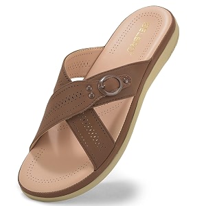 SELBRO Womens Comfort Slip-On Sandals - Lightweight