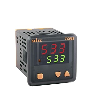 selec 33 digits 7 segnent led dual displaysingle set point temperature controller size  48 x 48mm