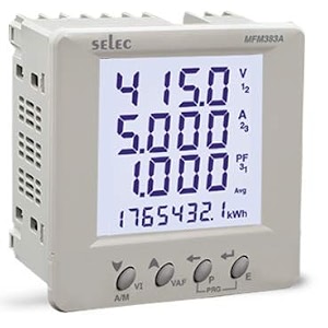 selec mfm383a-c multifunction energy meter 3 phase