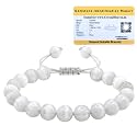 Selenite Bracelet for Women Men with Healing Crystal