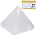 Selenite Pyramid - 1.5" Inch Crystal Pyramid for Positive Energy, Vastu, Reiki, Feng Shui and Chakra Healing Energy Balancing