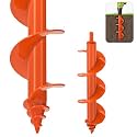 SELEWARE Auger Drill Bit for Planting 3"x12" Drill Auger for 3/8" Hex Drive