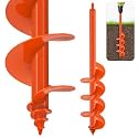 SELEWARE Auger Drill Bit for Planting 4"x24" Drill Auger for 3/8" Hex Drive