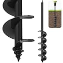 SELEWARE Auger Drill Bit for Planting 4x32 Garden Auger for 3/8" Hex Drive