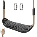 SELEWARE Black Heavy Duty Swing Seat Non-Slip Tree Swing for Kids, 1 Pack