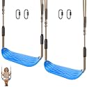 SELEWARE Blue Heavy Duty Swing Seat Non-Slip Tree Swing for Kids, 2 Pack