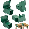 SELEWARE Deer Stand Brackets 4x4 Green Deer Blind Brackets Elevator Bracket