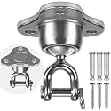 SELEWARE Heavy Bag Hanger Punching Bag Ceiling Mount Hanger Silent Ball Swivel for Boxing, Muay Thai Training Speed Bag, Heavy Duty Swing Hanger Swivel Hook for Tire Net Swing Hardware