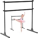 SELEWARE Height Adjustable Ballet Barre Freestanding Ballet Bar, 4/5/6 FT