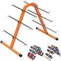 SELEWARE Portable Wire Spool Caddy, Cable Dispenser with 6 Adjustable Rods