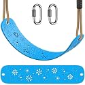 SELEWARE Swing Set Accessories Kids Swing Seat with Adjustable Rope, Blue
