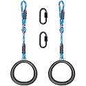 SELEWARE Trapeze Swing Rings, Gymnastics Rings for Swingset