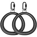 SELEWARE Trapeze Swing Rings, Gymnastics Rings for Swingset