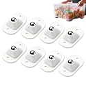 Self Adhesive Mini Caster Wheels, 8 Pack Small Appliance Slider Appliance Rollers for Kitchen, 360 Swivel Mini Casters-Solve Coffee Maker Air Fryer Small Appliances Countertop Sliding，White 8PC