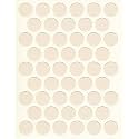 Self Adhesive PVC Screw Cover Cap Diameter 14mm=9/16" (1 Sheet 50 caps) Beige